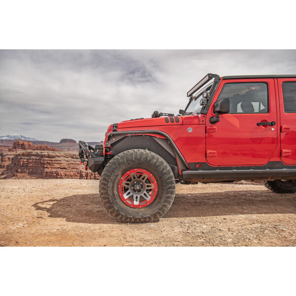 Front Steel Tube Fender Flares for Jeep Wrangler JK 2007-2018 - Image 2