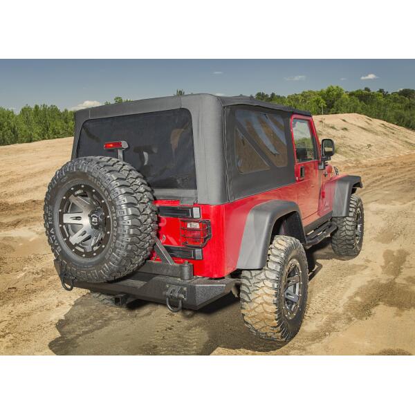 Montana Replacement Soft Top with Tinted Windows in Black Diamond for Jeep Wrangler Unlimited LJ 2004-2006