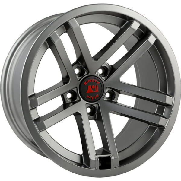 Jesse Spade Wheel in Gun Metal Gray for 07-22 Jeep Wrangler JL, JK and Gladiator JT