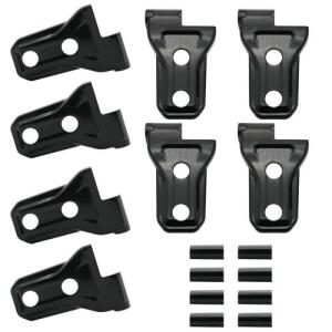 AMCO ABS Door Hinge Protector Cover Trim For Jeep Wrangler JL 4-Door (8PCS)