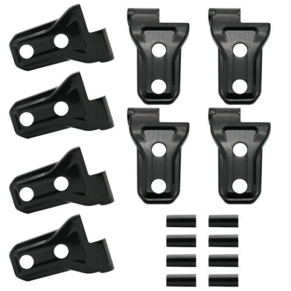 AMCO ABS Door Hinge Protector Cover Trim For Jeep Wrangler JL 4-Door (8PCS)