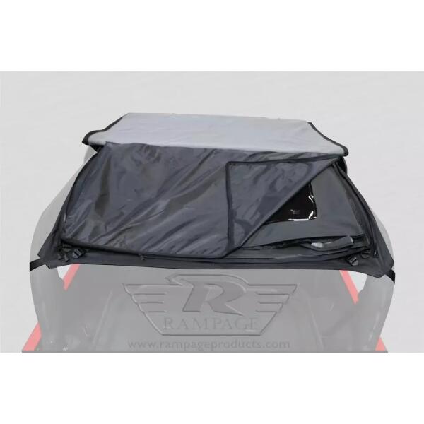 Sailcloth Trail Top Soft Top with Tinted Windows in Black Diamond for Jeep Wrangler JK 2007-2018 2 Door - Image 3