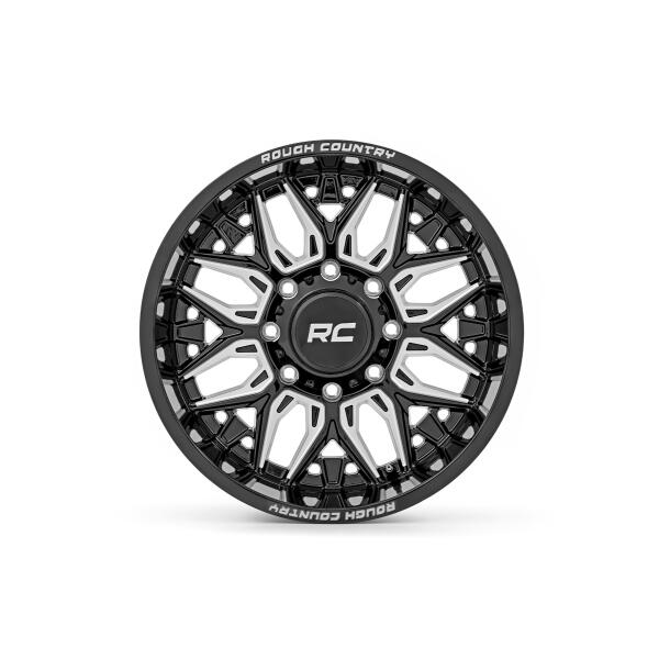 Rough Country 86 Series Wheel One-Piece Gloss Black 20x10 5x4.5 -19mm - Image 3