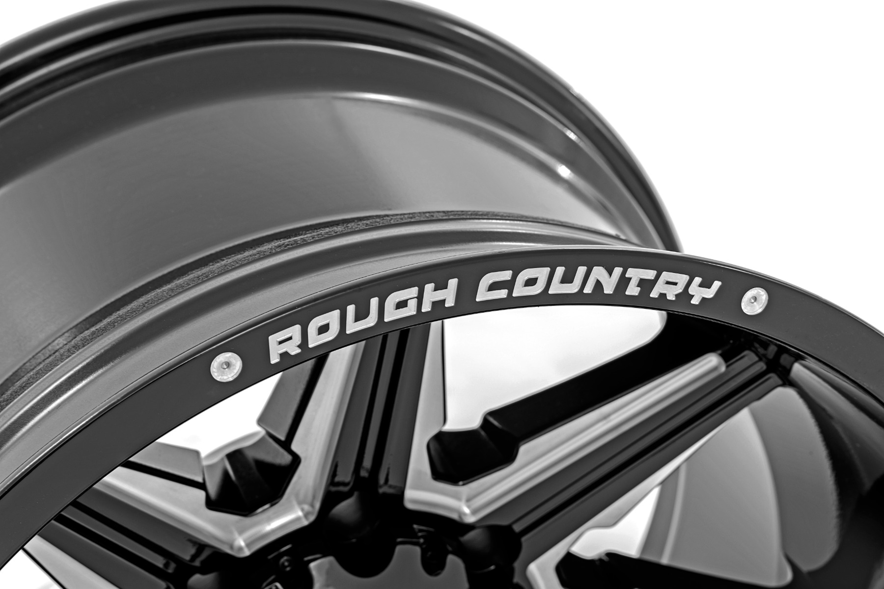 Rough Country 91M Series Wheel One-Piece Gloss Black 20x12 6x5.5 -44mm - Image 3