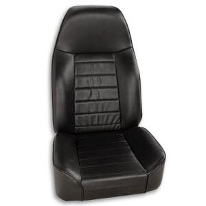 Standard Front Bucket Seat Black Vinyl 1976-2016 Jeep Wrangler JK TJ TJL YJ CJ7 CJ8 Scrambler