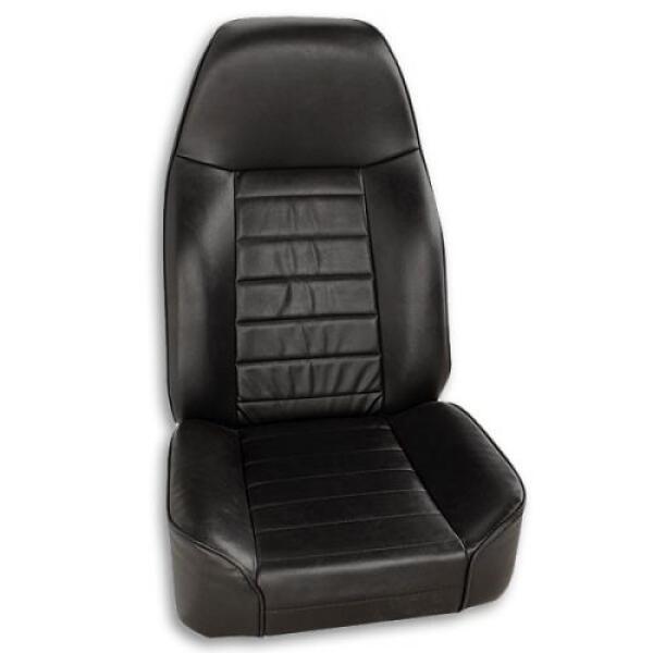 Standard Front Bucket Seat Black Vinyl 1976-2016 Jeep Wrangler JK TJ TJL YJ CJ7 CJ8 Scrambler