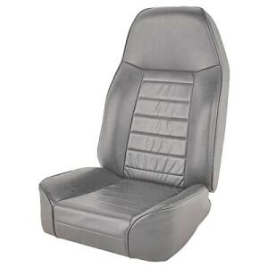 Standard Front Bucket Seat Gray Denim 1976-2016 Jeep Wrangler JK TJ TJL YJ CJ7 CJ8 Scrambler