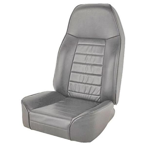 Standard Front Bucket Seat Gray Denim 1976-2016 Jeep Wrangler JK TJ TJL YJ CJ7 CJ8 Scrambler