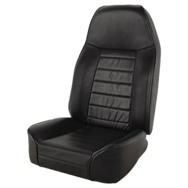Standard Front Bucket Seat Black Denim 1976-2016 Jeep Wrangler JK TJ TJL YJ CJ7 CJ8 Scrambler
