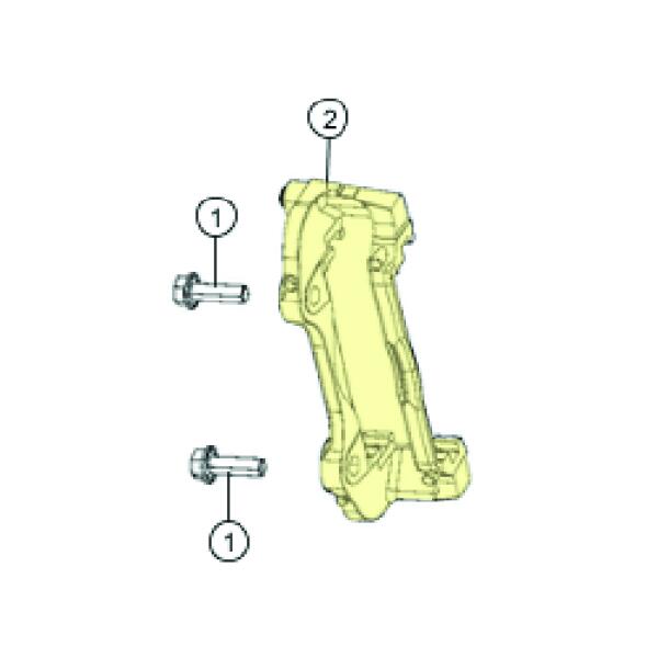 Front Brake Caliper Bracket for Jeep Wrangler JL 2018-2025 with Standard Brakes - Image 2