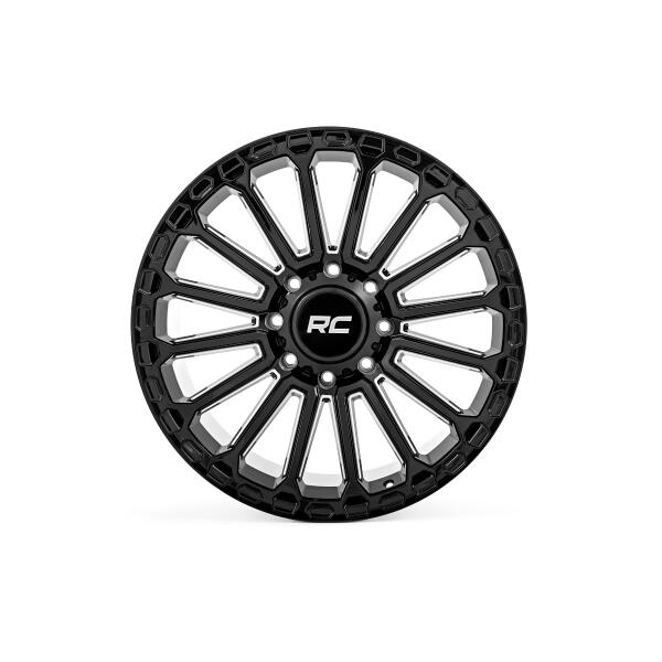 Rough Country 97 Series Wheel One-Piece Gloss Black 17x8.55x4.5-12mm - Image 2