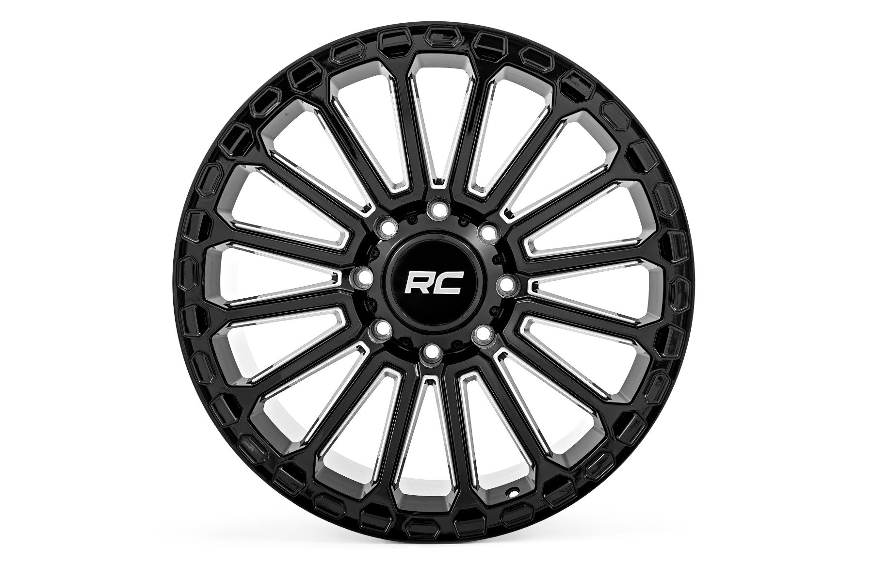 Rough Country 97 Series Wheel One-Piece Gloss Black 20x105x5-19mm - Image 2