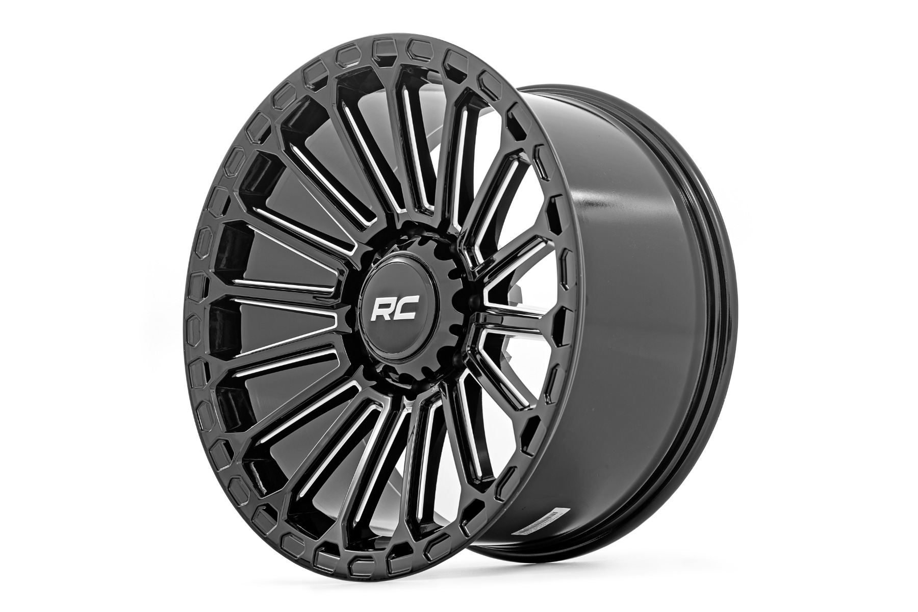 Rough Country 97 Series Wheel One-Piece Gloss Black 20x105x5-19mm - Image 4