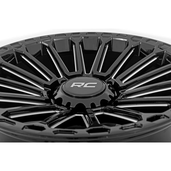 Rough Country 97 Series Wheel One-Piece Gloss Black 17x8.55x4.5-12mm - Image 5