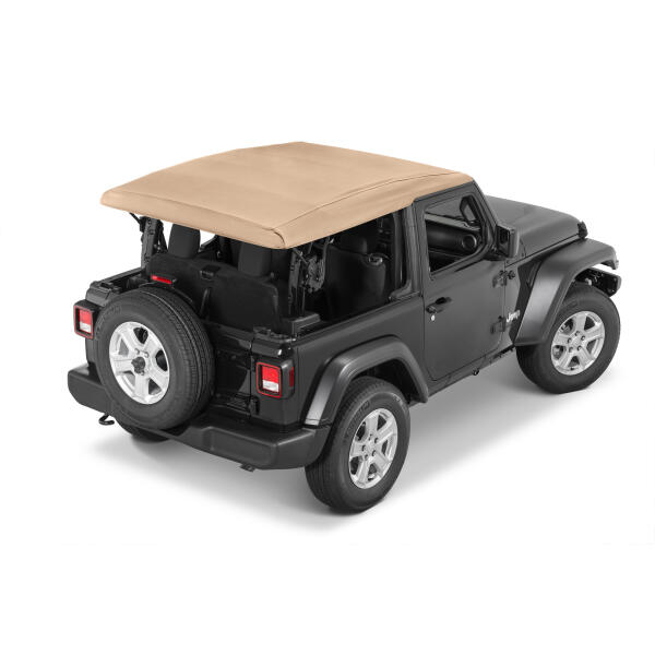 Replacement Sunrider Soft Top Deck in Tan Twill for Jeep Wrangler JL 2018-2024