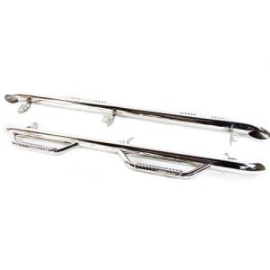 Nerf Step Side Bars Stainless Steel  2007-2016 Jeep Wrangler Unlimited JK 4 Door