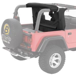 Bestop Wraparound Windjammer Kit Black Diamond 2007-2016 Jeep Wrangler JK 2 Door