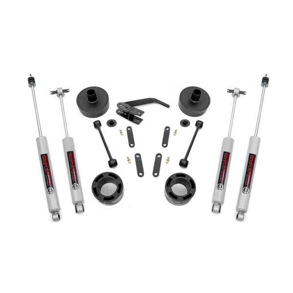 2.5in Series II Spacer Lift Kit with N3 Shocks for Jeep Wrangler JK 2007-2018